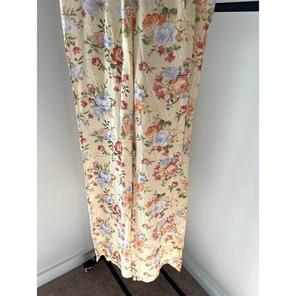 XS WeWoreWhat Floral Vintage Drape Smocked Flair Pants NWT - Picture 8 of 14